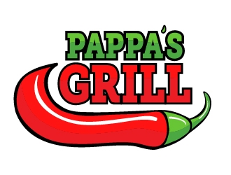 Pappa’s Grill logo design by Zone52