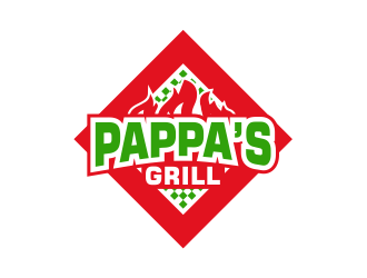 Pappa’s Grill logo design by Girly