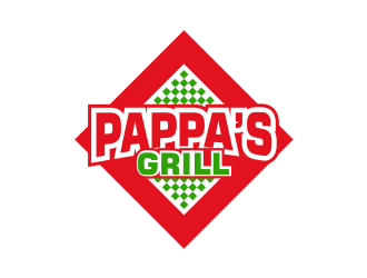 Pappa’s Grill logo design by Girly