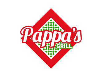 Pappa’s Grill logo design by Girly