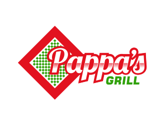 Pappa’s Grill logo design by Girly