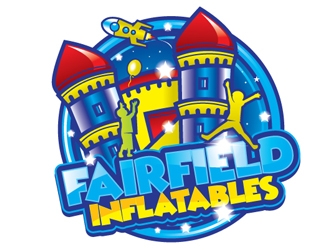 Fairfield inflatables logo design by shere