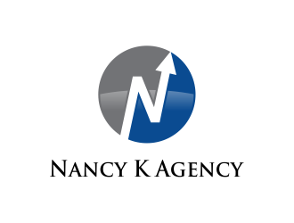 Nancy K Agency logo design by Girly