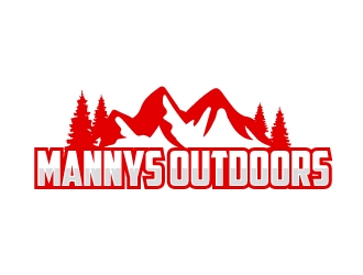 Mannys Outdoors logo design by ElonStark