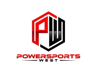Powersports West logo design by daywalker