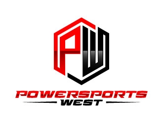 Powersports West logo design by daywalker