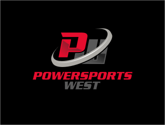 Powersports West logo design by catalin