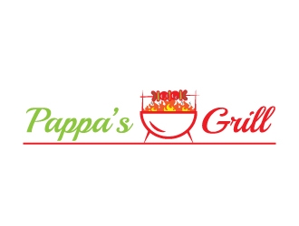 Pappa’s Grill logo design by Maddywk