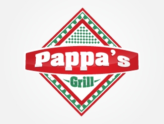 Pappa’s Grill logo design by mattlyn