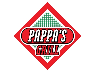 Pappa’s Grill logo design by ORPiXELSTUDIOS