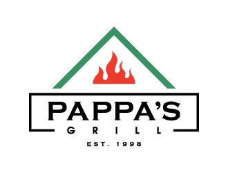 Pappa’s Grill logo design by thebutcher