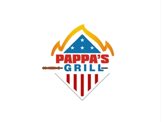 Pappa’s Grill logo design by sanscorp