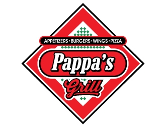 Pappa’s Grill logo design by ORPiXELSTUDIOS