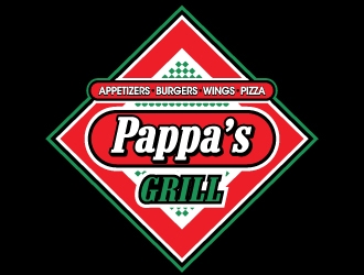 Pappa’s Grill logo design by ORPiXELSTUDIOS