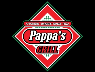 Pappa’s Grill logo design by ORPiXELSTUDIOS