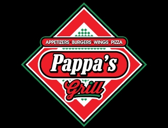 Pappa’s Grill logo design by ORPiXELSTUDIOS
