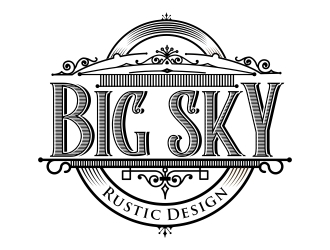 Big Sky Rustic Design logo design by madjuberkarya