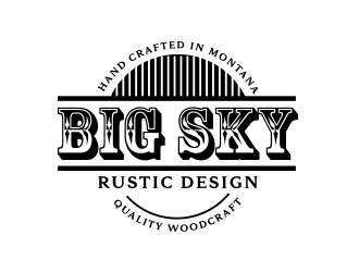 Big Sky Rustic Design logo design by keylogo