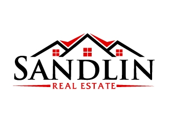 Sandlin Real Estate logo design by ElonStark