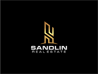 Sandlin Real Estate logo design by hole