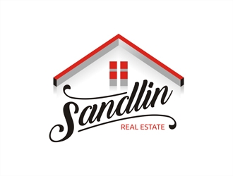 Sandlin Real Estate logo design by gitzart