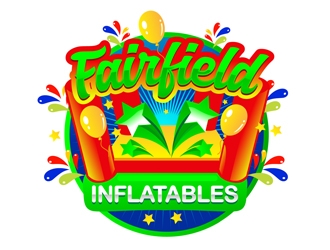 Fairfield inflatables logo design by DreamLogoDesign