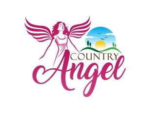 Country Angel  logo design by fantastic4