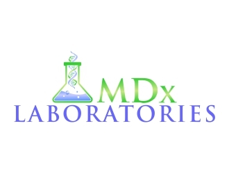 MDx Laboratories logo design by madjuberkarya