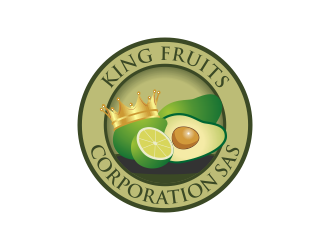 King Fruits Corporation SAS logo design by Kruger