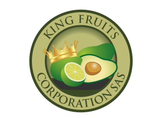 King Fruits Corporation SAS logo design by Kruger