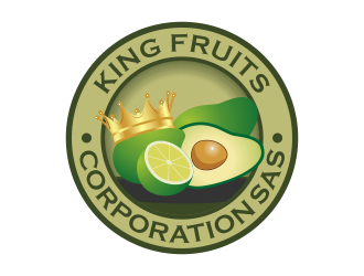 King Fruits Corporation SAS logo design by Kruger