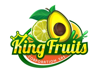 King Fruits Corporation SAS logo design by DreamLogoDesign
