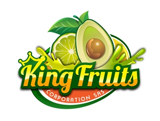 King Fruits Corporation SAS logo design by DreamLogoDesign