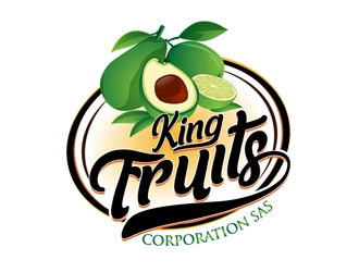 King Fruits Corporation SAS logo design by DreamLogoDesign