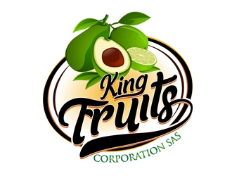King Fruits Corporation SAS logo design by DreamLogoDesign