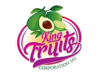 King Fruits Corporation SAS logo design by DreamLogoDesign