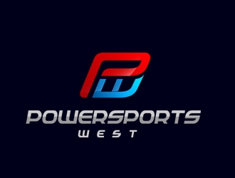 Powersports West logo design by samueljho