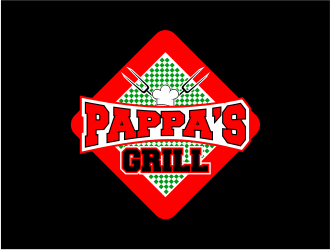 Pappa’s Grill logo design by stark