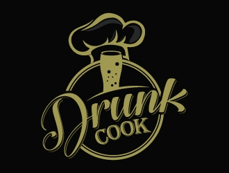 Drunk Cook logo design by Boomstudioz