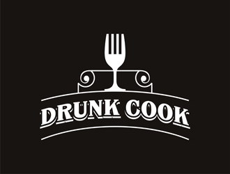 Drunk Cook logo design by gitzart