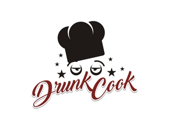 Drunk Cook logo design by gitzart
