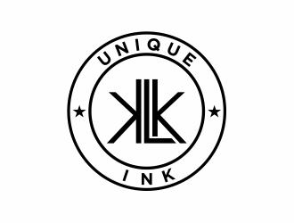 KLK Unique Ink logo design by evdesign