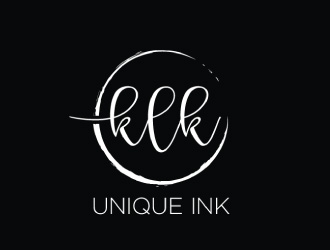 KLK Unique Ink logo design by Boomstudioz