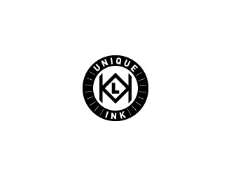 KLK Unique Ink logo design by hwkomp