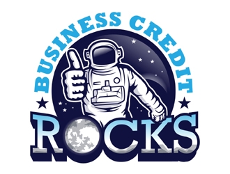 Business Credit Rocks  logo design by MAXR
