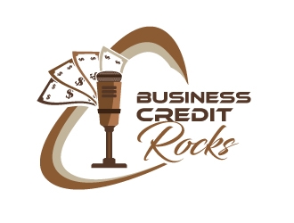 Business Credit Rocks  logo design by dshineart