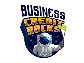 Business Credit Rocks  logo design by DreamLogoDesign