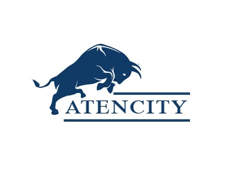 Atencity logo design by nikkl
