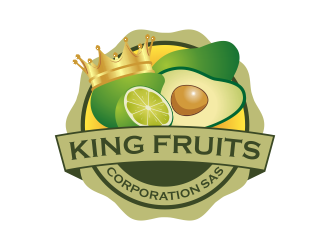 King Fruits Corporation SAS logo design by Kruger