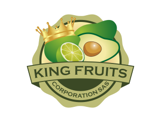 King Fruits Corporation SAS logo design by Kruger